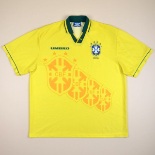 Brazil  1994 - 1997 Home Shirt (Excellent) XXL