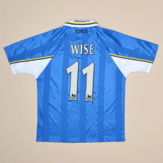 Chelsea 1997 - 1999 Home Shirt #11 Wise (Very good) YXL