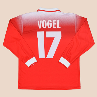 Switzerland  1996 - 1998 Match Issue Home Shirt #17 Vogel (Very good) XL