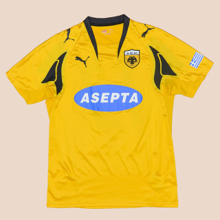 AEK Athens 2007 - 2008 Home Shirt #13 (Good) M