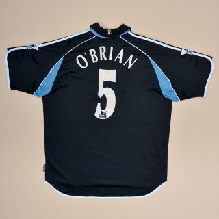 Newcastle 2000 - 2001 Player Issue Away Shirt #5 O'Brian (Good) XL