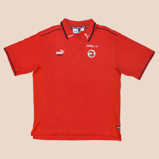 Switzerland  1998 - 2000 Player Issue Polo Shirt (Very good) L