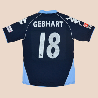 1860 Munich 2007 - 2008 Match Issue Away Shirt #18 Gebhart (Good) XL