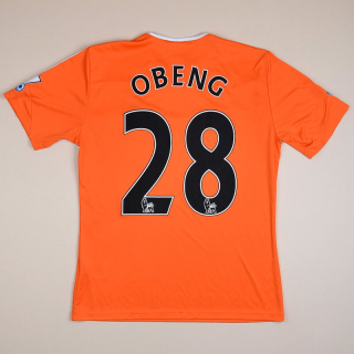 Swansea 2011 - 2012 Match Issue Away Shirt #28 Obeng (Excellent) S