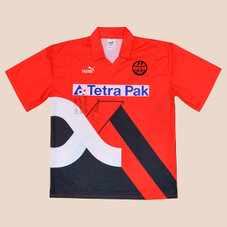 Eintracht Frankfurt 1993 - 1994 'Signed' Home Shirt (Very good) XL