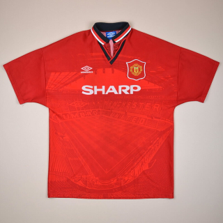 Manchester United 1994 - 1996 Home Shirt (Very good) XL