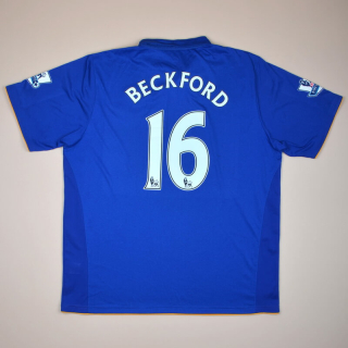 Everton 2011 - 2012 Home Shirt #16 Beckford (Very good) XL