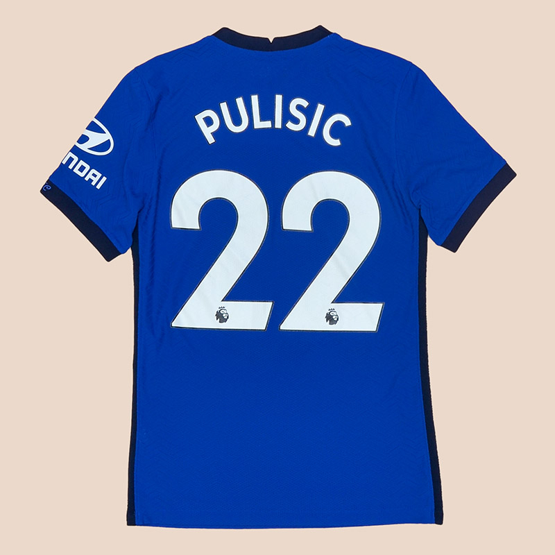 Chelsea 2020 2021 Player Issue Vaporknit Home Shirt 22 Pulisic Excellent XS for sale Vintage Sports Fashion